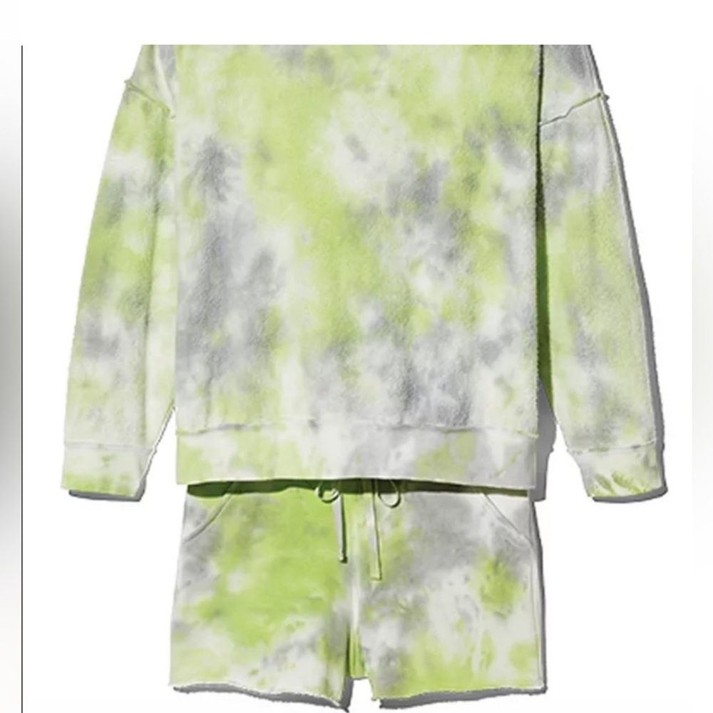 Free People Kelly Washed Tie Dye Set Size Small